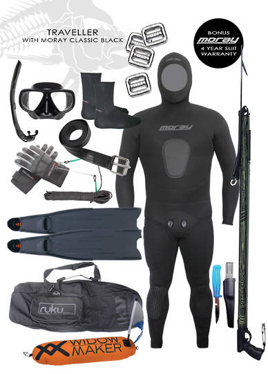 Traveller Spearfishing Package | BLACK